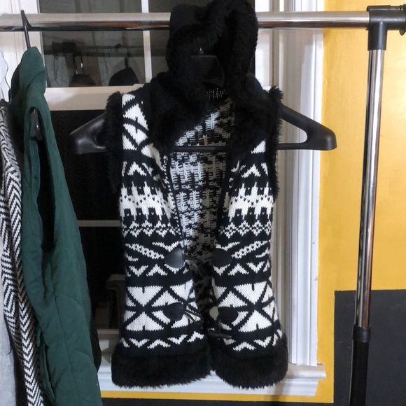 Sweater vest Jessica Simpson size XS extra small Vest hooded vest - Picture 1 of 11